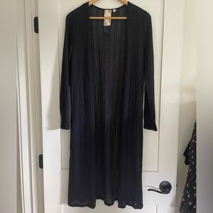 Blu Pepper Navy Long Cardigan